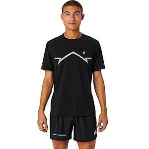 ASICS Lite-show Ss Top T-shirt voor heren, Zwart