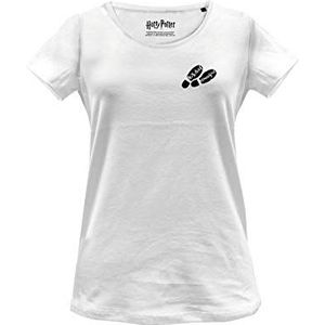 cotton division T-shirt voor dames, Wit.