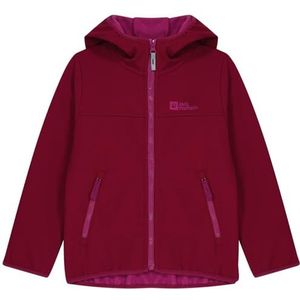 Jack Wolfskin Fourwinds Kids Coat Jacket Unisex kinderen (1 stuk), Dark Robijn