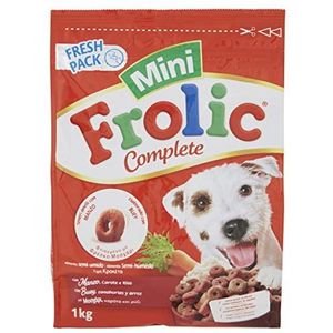 Frolic Complete Mini-hondenvoer met rundvlees/wortelen en rijst, 1 kg, 6 zakjes