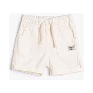 Koton Short en coton pour bébé garçon avec cordon de serrage, Ecru (010), 6-9 Monate