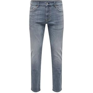 Only & Sons Onsloom 4064 Jean Noos Slim Blue Grey Pantalons, Bleu foncé Denim, 32W x 34L Homme