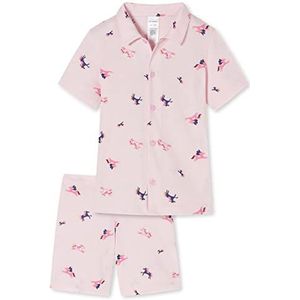 Schiesser pyjama voor meisjes, met roze opdruk, 98, Roze print
