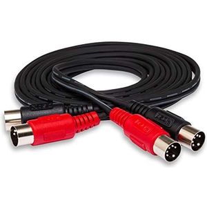Hosa Technology MID-203 Dual DIN 5-polig naar MIDI dual 3m kabel