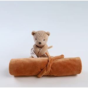 NOUKIE'S - Knuffel voor kinderen ""Mijn eerste deken"" Kendi – pluche fluweel + kinderdeken van chiffon