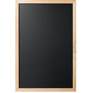 Bi-Office Back2Chalk Essentials krijtbord, grenen, 60 x 40 cm, zwart