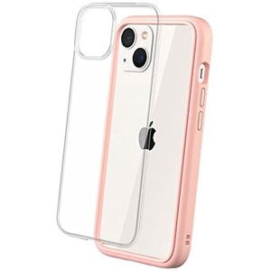 RHINOSHIELD Modular Case Compatible with [iPhone 13] | Mod NX - Customizable Shock Absorbent Heavy Duty Protective Cover 3.5M / 11ft Drop Protection - Blush Pink