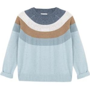 Gocco rayas meisjes jersey trui, Blauw