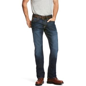ARIAT Jeans voor heren, marineblauw, 34W x 30L, Zeemotief