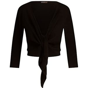 ApartFashion Cardigan en tricot pour femme, Noir, S