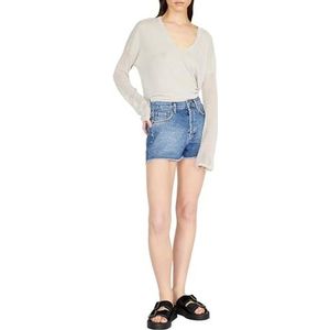 SISLEY L/S 105 bm400p sweatshirt met V-hals voor dames (1 stuk), Beige 88K, XS