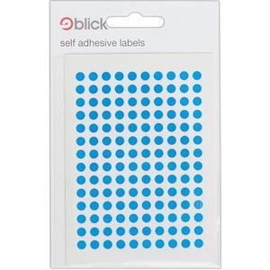 Blick 5 mm ronde blauwe stickers (980 stickers)