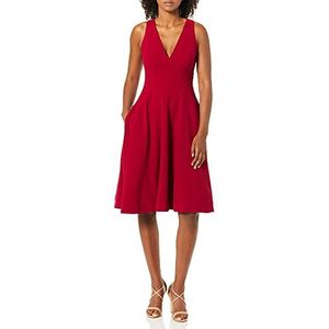 Dress the Population Catalina Mouwloze midi-jurk voor dames, graniet, M, Graniet.