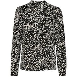 Only Onlnew Mallory L/S blouse AOP WVN Noos dames bovenstuk, Whitecap grijs/Aop: Petra Graphic, 36