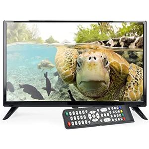 Easyfind Travel LED TV 24"" Camping (60,96 cm, triple tuner S2/T2/C, panneau Grade A, HDMI, USB, PVR Ready, 10-30 V, VESA, SRC et mode hôtel, CI+ pour Pay TV) Noir