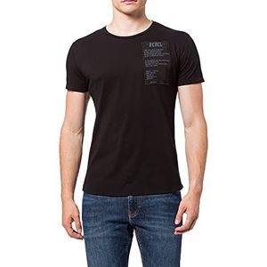 KEY LARGO Attitude Ronde T-shirt voor heren, Zwart (1100)