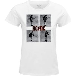 AC/DC Woacdcrts036 Dames T-shirt (1 stuk), Wit.