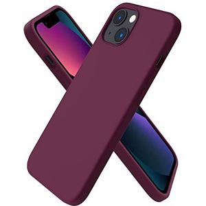 Atiyoo Coque de protection en silicone pour téléphone - Protection d'écran de 6,1 pouces - Protection intégrale de l'appareil photo - Antichocs - Bordeaux