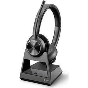 POLY Savi 7320-M Ultra Stereo draadloze hoofdtelefoon DECT™ veilig systeem - gecertificeerde versie voor Microsoft Teams