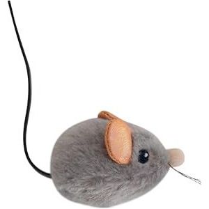 Petstages Squeak Squeak Mouse kattenspeelgoed - pluche / met kattenkruid - muis