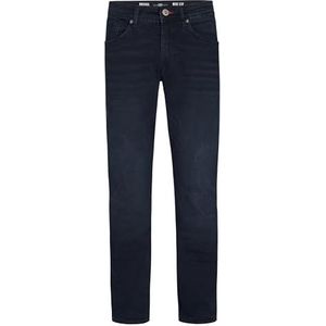 Petrol Industries Tapered Denim Herenbroek, Donker vervaagd