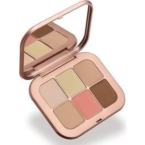 KIKO Milano Golden Oasis All Over Face Palette 01, Gezichtspalet met concealer, foundation, bronzing poeder en blush