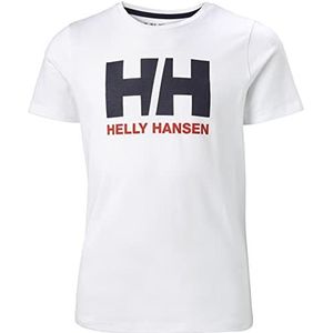 Helly Hansen Unisex T-shirt met logo voor kinderen, Unisex kinderen, T-shirt, 41709, wit, 14 (Manfacturer Size:L)