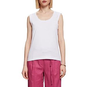 ESPRIT 053ee1k310 T-shirt voor dames, Wit