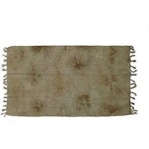 Soleil d'Ocre 400014 Tie and Dye Fouta katoen, 200 x 100 cm, taupe