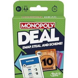 Hasbro Gaming Monopoly Deal kaartspel, Engelse versie