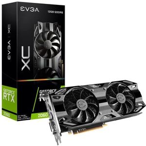 EVGA GeForce RTX 2060 12 GB XC Gaming, 12G-P4-2263-KR, 12 GB GDDR6, Dual Fans, Metal Backplate Black 2 sleuven