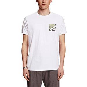 ESPRIT T-Shirt Homme, 100/blanc, XS
