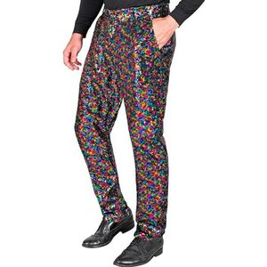 Widmann - Party Fashion Glitter Regenboog Broek Fever Disco Fever Schlagermove Herenbroek