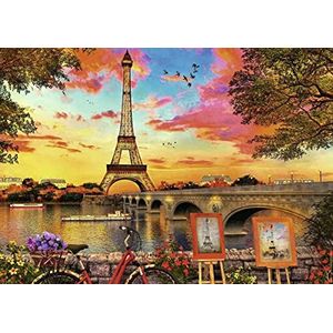 Ravensburger - Puzzel voor volwassenen - Puzzel 500 p - Avond in Parijs - Volwassenen en kinderen vanaf 12 jaar - Hoogwaardige puzzel - 80521 - Parijs