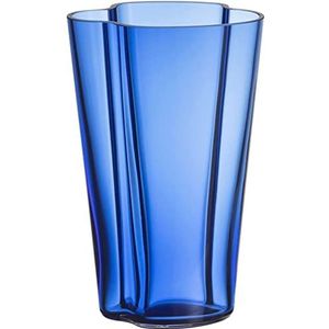 Iittala Aalto 1062562 glazen vaas ultramarijn blauw 14 x 11,2 x 22 cm