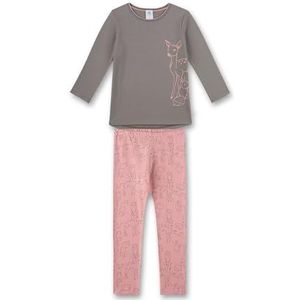Sanetta Pyjama voor meisjes grijs | Hoge kwaliteit en comfortabele biologische katoenen pyjama voor meisjes. Pyjamaset voor meisjes, grijs.