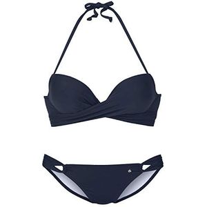 s.Oliver Lmh-209 Bikiniset voor dames, 1 stuk, Navy Blauw