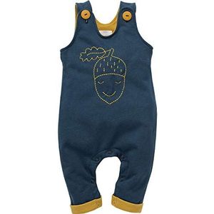 Pinokio - Secret Forest - baby jongens meisjes unisex tuinbroek overalls broek met bretels, 100% katoen, marineblauw 62 68 74 80 86 cm, Navy Blauw