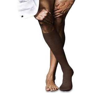 FALKE heren nr. 6 lange ademende sokken klimaatregulering anti-geur wol hoge zijde fijne hoge kwaliteit elegante platte naad zonder druk op de tenen 1 paar, Bruin (Brandy 5167)