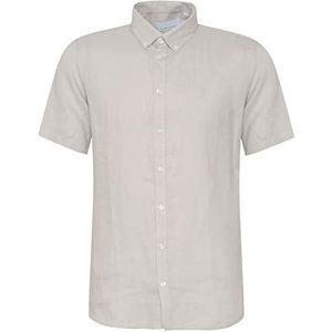 CASUAL FRIDAY Cfanton 0071 Ss T-shirt 100% linnen overhemd heren, Kasteel Grijs (154503)