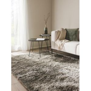 benuta Shaggy Whisper tapijt hoogpolig grijs 120x170 cm | shaggy tapijt hoogpolig tapijten voor slaapkamer en woonkamer