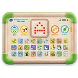 VTech - ABC Nature Play Green Educatief tablet, touchscreen voor kinderen, gedeeltelijk van hout, speelgoed om alfabet dieren te ontwaken, cadeau voor baby's, meisjes en jongens vanaf 1 jaar, inhoud