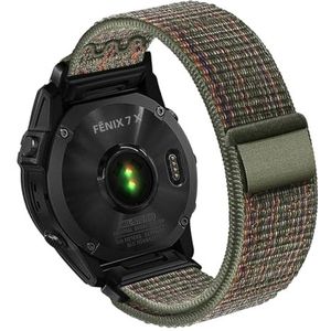 HaruYo QuickFit 26 mm nylon reservehorlogeband voor Garmin Fenix 7X Pro Solar/Fenix 7X Pro/Fenix 7X/Fenix 6X Solar/Fenix 6X Pro/Fenix 6X/5X, Garmin Instinct 2X/2X Solar