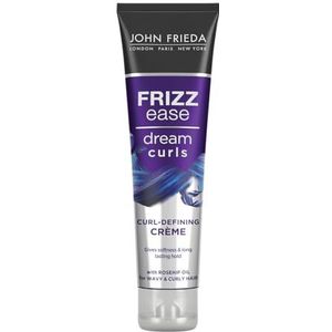 John Frieda Frizz Ease Dream Curls Curl Defining Crème met abyssinian olie voor pluizig haar - 150 ml - voor gedefinieerde, zachte en gehydrateerde krullen