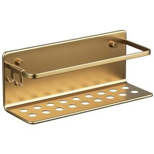 TATAY Serenity Collection Badkamermand, gemaakt van aluminium, kleur goud, afmetingen: 12 x 30 x 10 cm