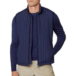 Hackett London Channel vest heren jas, Navy Blauw