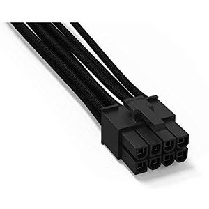 BeQuiet Computer, stroomkabel, 1 x ATX-stekker 8-polig, 1 x ATX-stekker, 8-polig, 0,70 m, zwart