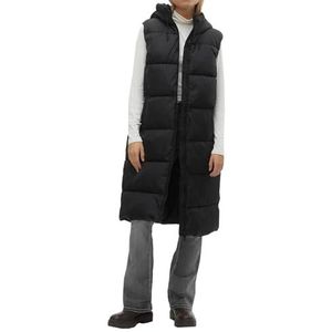 VERO MODA Vmligaane Waistcoat Noos Damesjas, zwart.