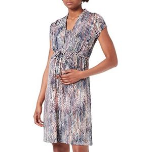 Esprit Maternity Dress Nursing jurk met korte mouwen, allover print, mintgroen, Pale-356, 36 dames, Meerkleurig