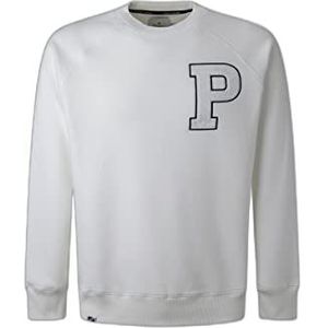 Pepe Jeans Pike sweatshirt 803off heren, wit, maat S, wit (803off), wit (803off)